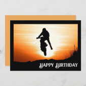 ハッピーバースデーダートバイクスポーティ誕生日 (正面/裏面)