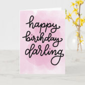 ハッピーバースデーダーリングカード カード (黄色い花)