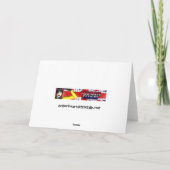 ハッピーバースデーダーリングツインズ、かわいいドラゴンのペア カード (裏面)