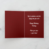 ハッピーバースデーダーリング カード (内部)