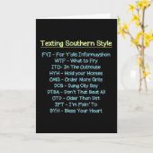 ハッピーバースデーダーリンサザンスタイルメールや文字を打つ カード (黄色い花)