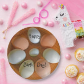 ハッピーバースデーチキンエッグ ペーパープレート (パーティー)