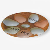 ハッピーバースデーチキンエッグ ペーパープレート (アングル)