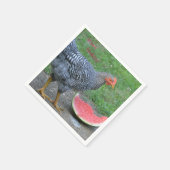 ハッピーバースデーチキンラブスイカ スタンダードカクテルナプキン (角)