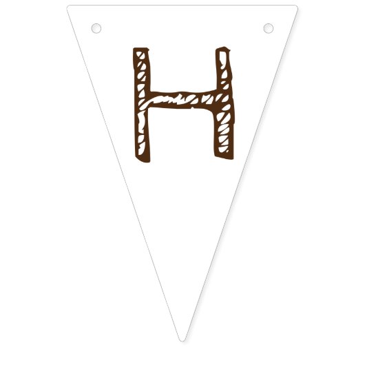 ハッピーバースデーチップウィッチアイスクリームサンドイッチ バンティングフラッグ (第2の旗)