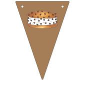 ハッピーバースデーチップウィッチアイスクリームサンドイッチ バンティングフラッグ (第1の旗)