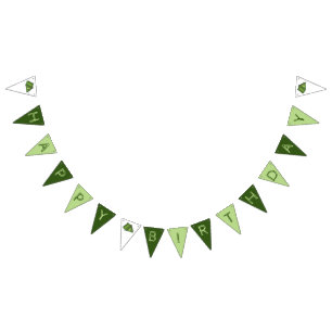 ハッピーバースデーチップウィッチアイスクリームサンドイッチ バンティングフラッグ