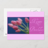 ハッピーバースデーチューリップ ポストカード (正面/裏面)