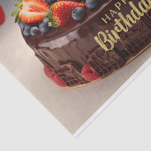 ハッピーバースデーチョコフルーツケーキ 薄葉紙 (詳細)