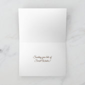 ハッピーバースデーチョコレートカップケーキデイグリーティングカード カード (内部)