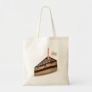 ハッピーバースデーチョコレートケーキトートバッグ トートバッグ