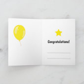 ハッピーバースデーチョコレートケーキ,かわいい カード (内部)