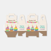 ハッピーバースデーチルドレンカラフルズカップケーキバンティング フェイバーボックス (折り畳みなし)