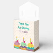 ハッピーバースデーチルドレンカラフルズカップケーキバンティング フェイバーボックス (オープン)