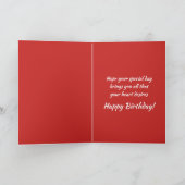 ハッピーバースデーチワワワンピードッグパッピー犬 カード (内部)