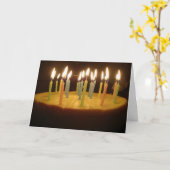 ハッピーバースデーチーズケ カード (黄色い花)