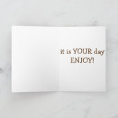 ハッピーバースデーツインが言うかわいいコックスパニエル犬 カード (内部)