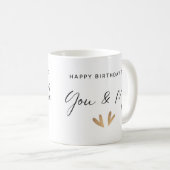 ハッピーバースデーツインズマグ コーヒーマグカップ (正面右)