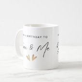 ハッピーバースデーツインズマグ コーヒーマグカップ (正面左)