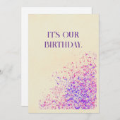 ハッピーバースデーツイン シーズンカード (正面/裏面)