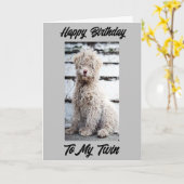 **ハッピーバースデーツイン**チューリップガロカード カード (黄色い花)