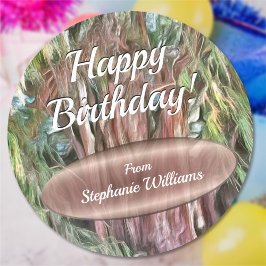 ハッピーバースデーツリーオブトゥルオアハカオアックス1 ラウンドシール