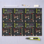 ハッピーバースデーティッシュペーパーアビゲイル 薄葉紙 (クラフト)