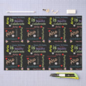 ハッピーバースデーティッシュペーパーアリア 薄葉紙 (クラフト)