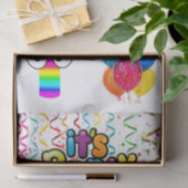 ハッピーバースデーティッシュペーパーイッツタイムキャンドルパーティー 薄葉紙 (ギフト)