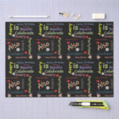 ハッピーバースデーティッシュペーパーエイブリ 薄葉紙 (クラフト)