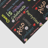 ハッピーバースデーティッシュペーパーオーエン 薄葉紙 (詳細)