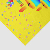 ハッピーバースデーティッシュペーパーカラフルロウソク 薄葉紙 (詳細)