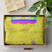 ハッピーバースデーティッシュペーパーカラフルロウソク 薄葉紙 (ギフト)