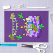 ハッピーバースデーティッシュペーパーガメ 薄葉紙 (クラフト)