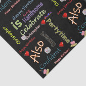 ハッピーバースデーティッシュペーパークリストファー 薄葉紙