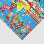 ハッピーバースデーティッシュペーパークリスマス雪だるま 薄葉紙 (詳細)