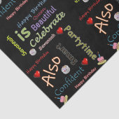 ハッピーバースデーティッシュペーパーサバンナ 薄葉紙 (詳細)