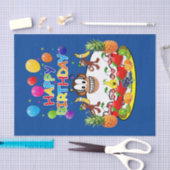 ハッピーバースデーティッシュペーパーサル 薄葉紙 (クラフト)