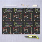 ハッピーバースデーティッシュペーパーシャーロット 薄葉紙 (クラフト)