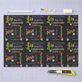 ハッピーバースデーティッシュペーパージュリア 薄葉紙 (クラフト)