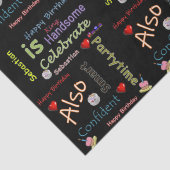 ハッピーバースデーティッシュペーパーセバスチャン 薄葉紙 (詳細)