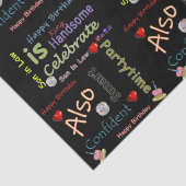 ハッピーバースデーティッシュペーパーソン・イン・ロー 薄葉紙 (詳細)