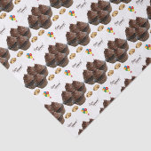 ハッピーバースデーティッシュペーパーチョコカップケーキ 薄葉紙 (詳細)