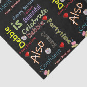 ハッピーバースデーティッシュペーパーデビー 薄葉紙 (詳細)