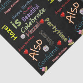 ハッピーバースデーティッシュペーパーハゼル 薄葉紙 (詳細)