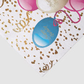 ハッピーバースデーティッシュペーパーバルーン 薄葉紙 (詳細)