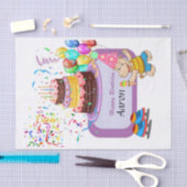 ハッピーバースデーティッシュペーパーヒポタムス 薄葉紙 (クラフト)