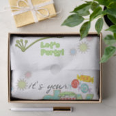 ハッピーバースデーティッシュペーパーフレンズファミリーカエル 薄葉紙 (ギフト)