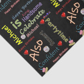 ハッピーバースデーティッシュペーパーマイケル 薄葉紙 (詳細)