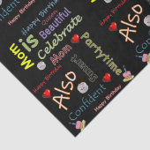 ハッピーバースデーティッシュペーパーママ 薄葉紙 (詳細)